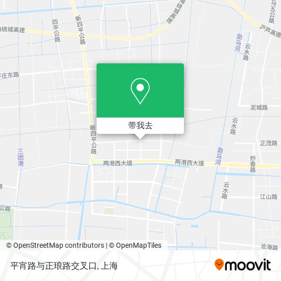 平宵路与正琅路交叉口地图