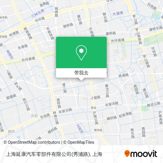 上海延康汽车零部件有限公司(秀浦路)地图