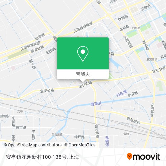 安亭镇花园新村100-138号地图