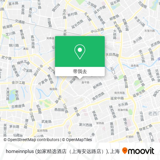 homeinnplus (如家精选酒店（上海安远路店）)地图