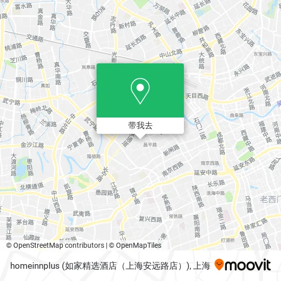 homeinnplus (如家精选酒店（上海安远路店）)地图