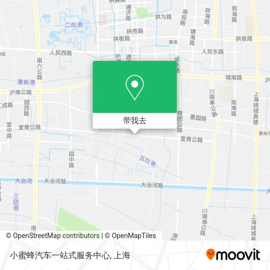 小蜜蜂汽车一站式服务中心地图