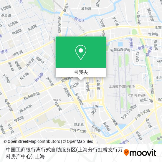中国工商银行离行式自助服务区(上海分行虹桥支行万科房产中心)地图
