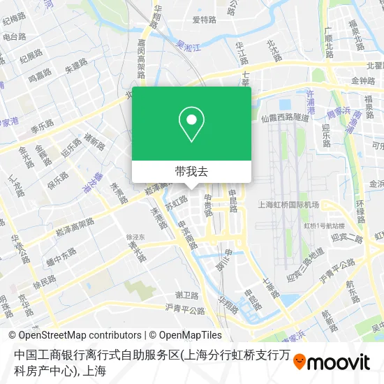 中国工商银行离行式自助服务区(上海分行虹桥支行万科房产中心)地图