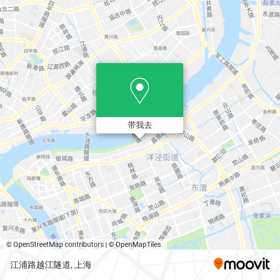 江浦路越江隧道地图