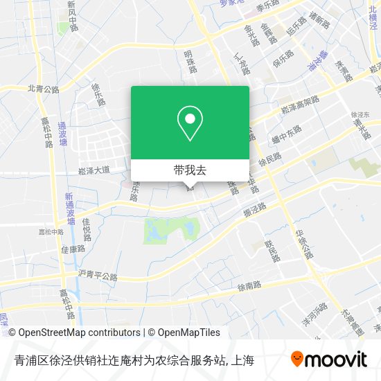 青浦区徐泾供销社迮庵村为农综合服务站地图