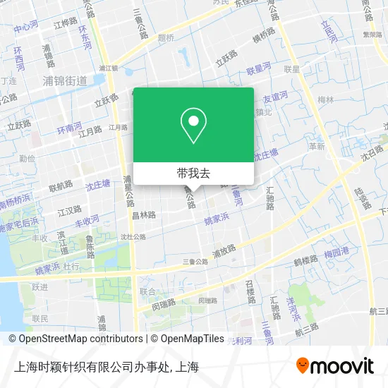 上海时颖针织有限公司办事处地图