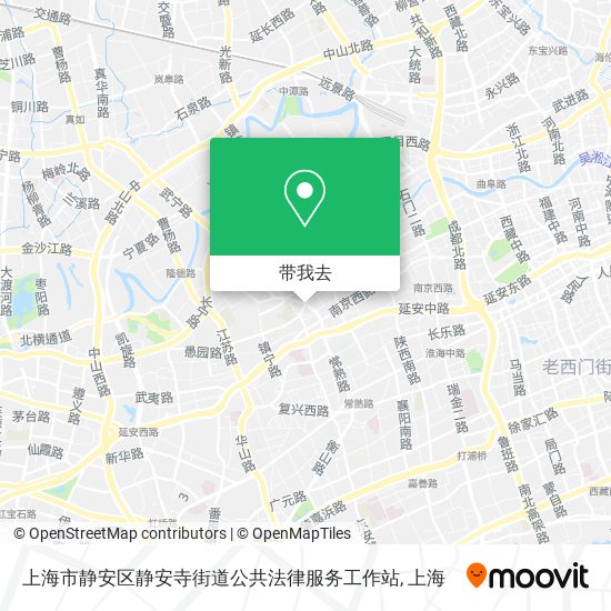 上海市静安区静安寺街道公共法律服务工作站地图