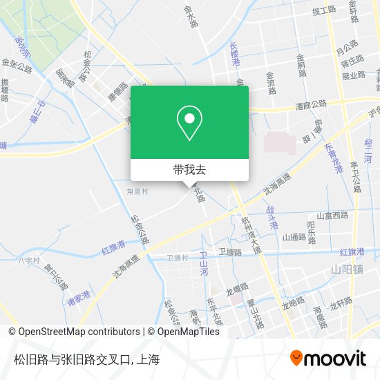 松旧路与张旧路交叉口地图