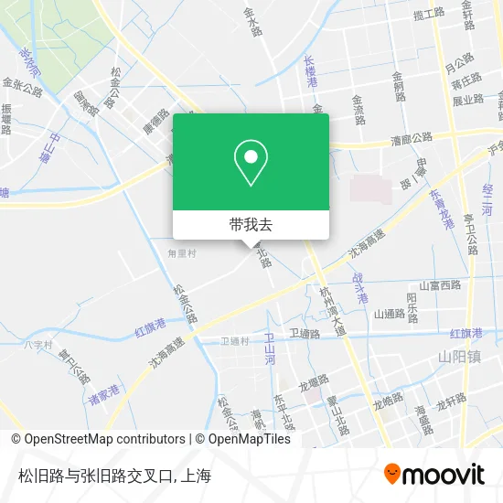 松旧路与张旧路交叉口地图