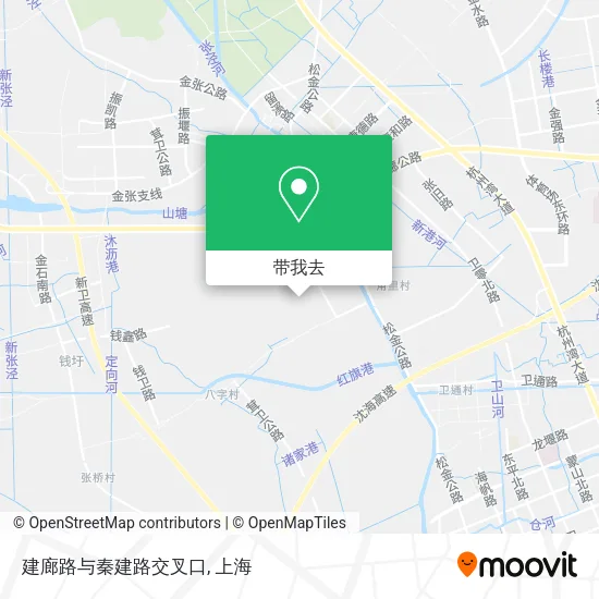 建廊路与秦建路交叉口地图