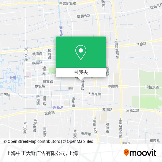 上海中正大野广告有限公司地图