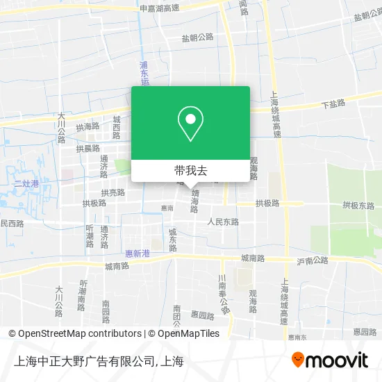 上海中正大野广告有限公司地图