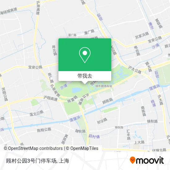 顾村公园3号门停车场地图