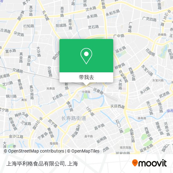 上海毕利格食品有限公司地图