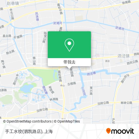 手工水饺(泗凯路店)地图