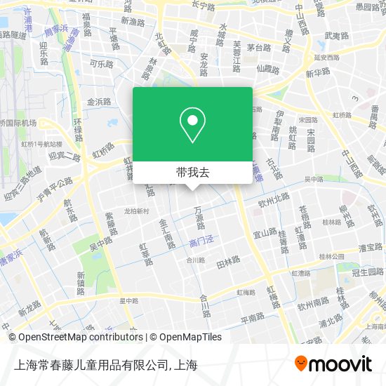 上海常春藤儿童用品有限公司地图