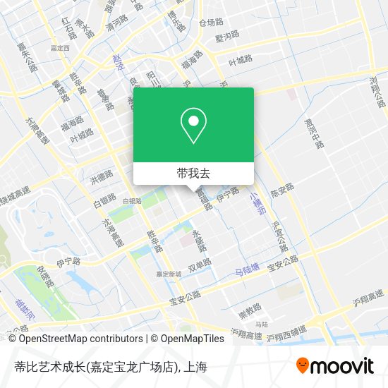 蒂比艺术成长(嘉定宝龙广场店)地图