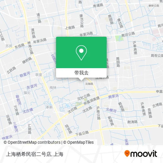 上海栖希民宿二号店地图
