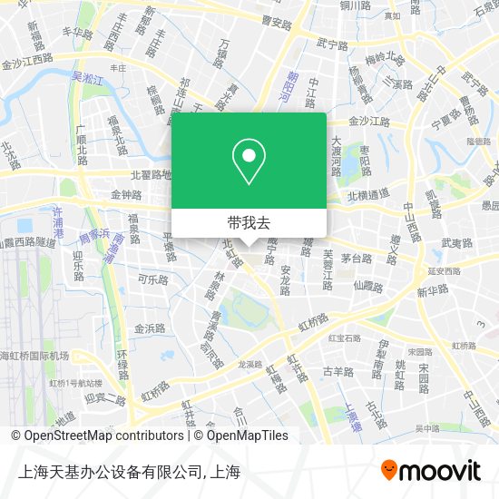 上海天基办公设备有限公司地图