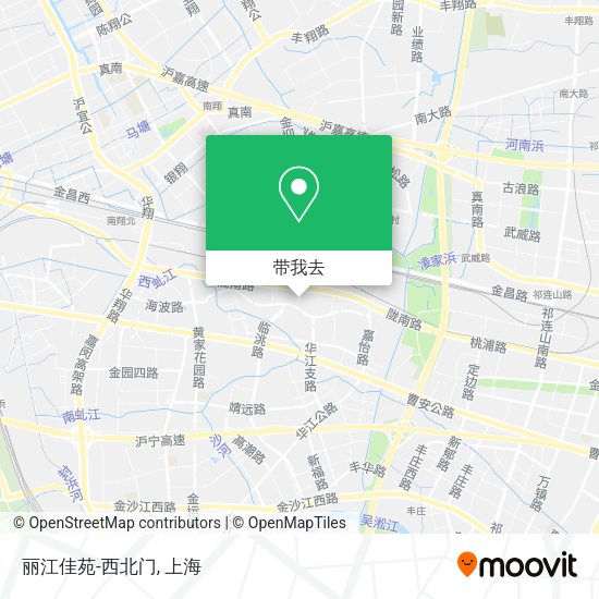 丽江佳苑-西北门地图