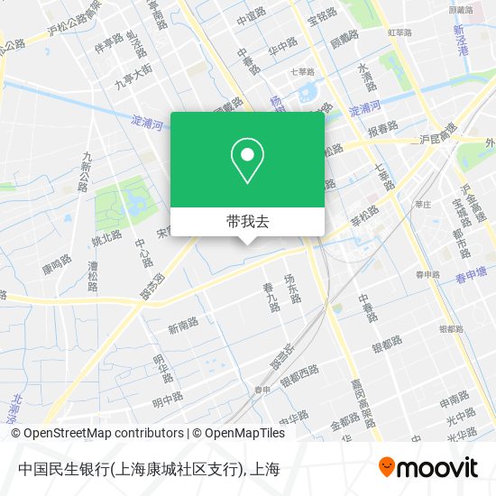 中国民生银行(上海康城社区支行)地图