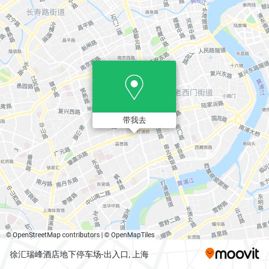 徐汇瑞峰酒店地下停车场-出入口地图