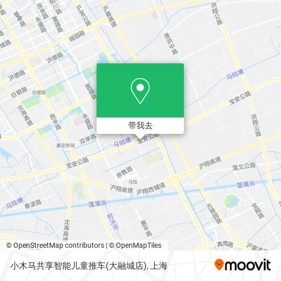 小木马共享智能儿童推车(大融城店)地图