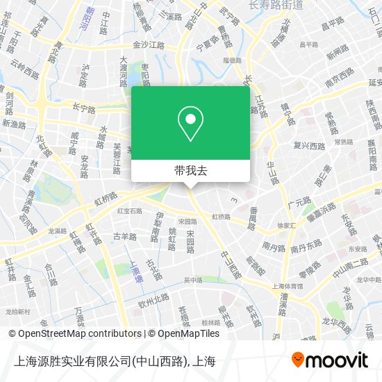 上海源胜实业有限公司(中山西路)地图