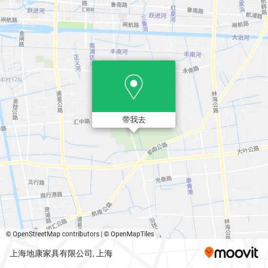 上海地康家具有限公司地图