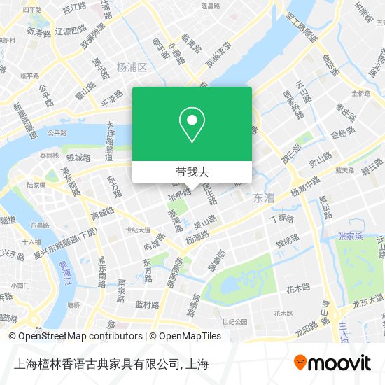 上海檀林香语古典家具有限公司地图