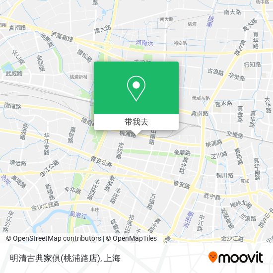 明清古典家俱(桃浦路店)地图