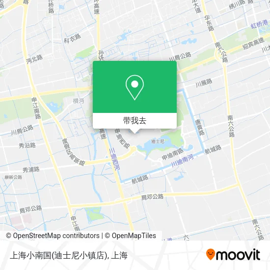 上海小南国(迪士尼小镇店)地图