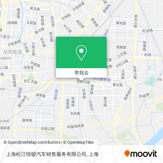 上海松江恒骏汽车销售服务有限公司地图
