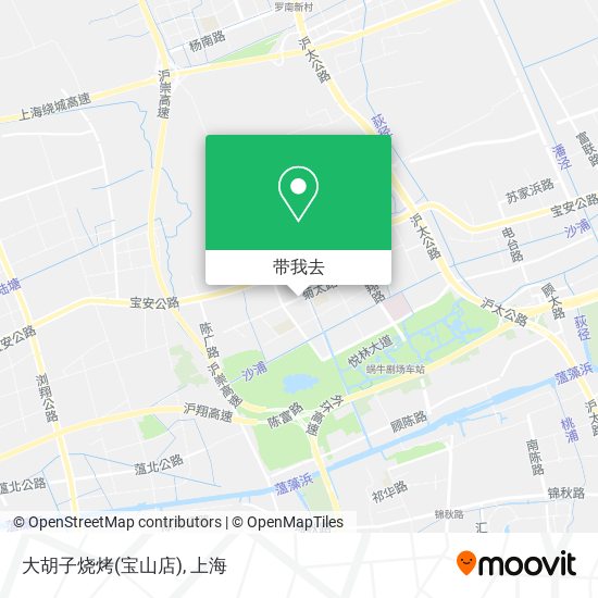 大胡子烧烤(宝山店)地图
