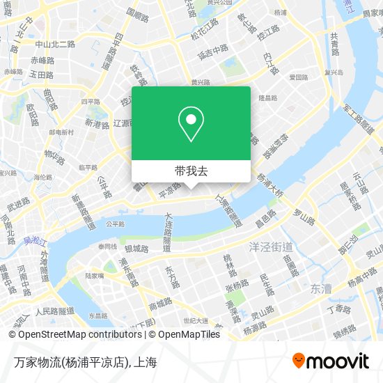 万家物流(杨浦平凉店)地图