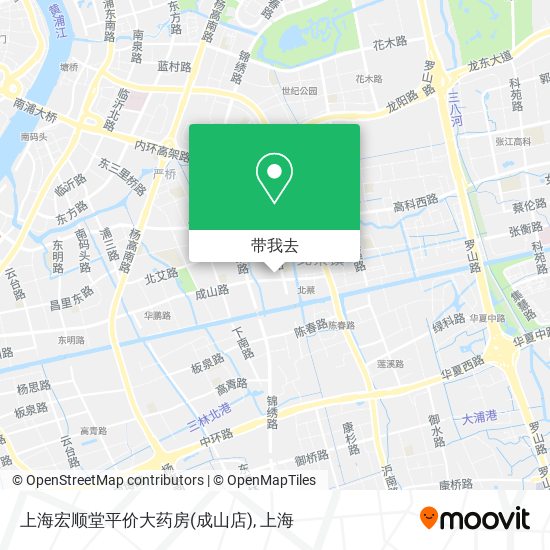 上海宏顺堂平价大药房(成山店)地图