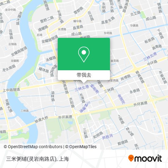 三米粥铺(灵岩南路店)地图