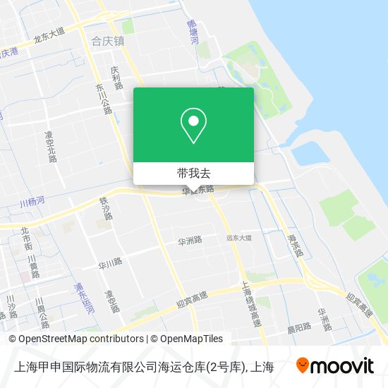 上海甲申国际物流有限公司海运仓库(2号库)地图