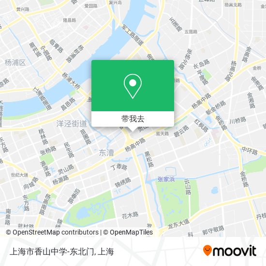 上海市香山中学-东北门地图