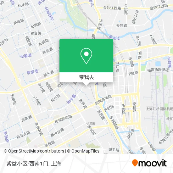 紫益小区-西南1门地图