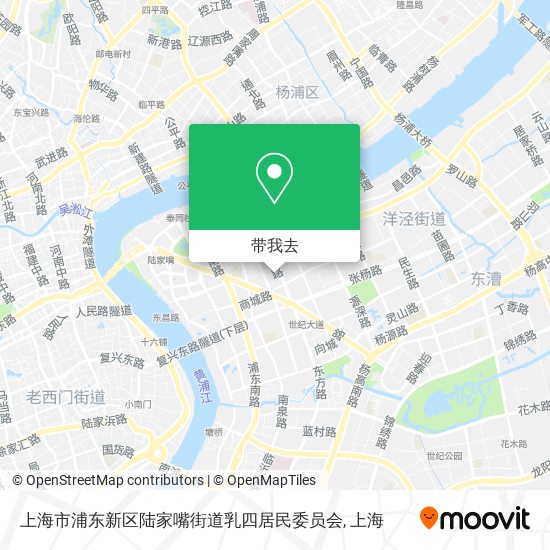 上海市浦东新区陆家嘴街道乳四居民委员会地图