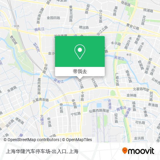 上海华隆汽车停车场-出入口地图