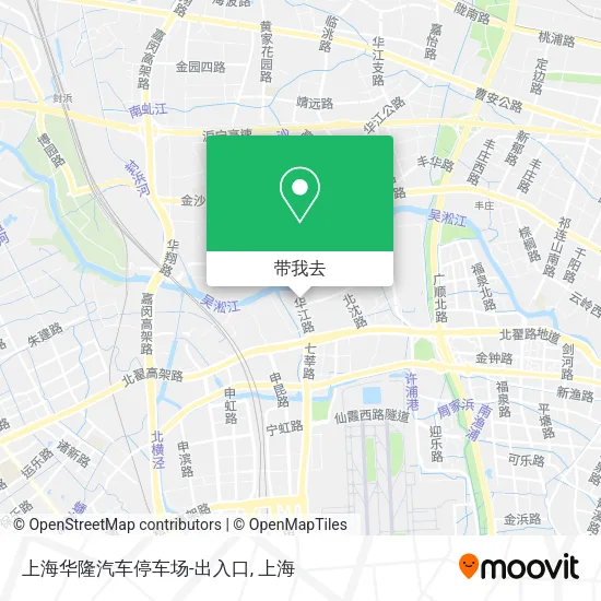 上海华隆汽车停车场-出入口地图