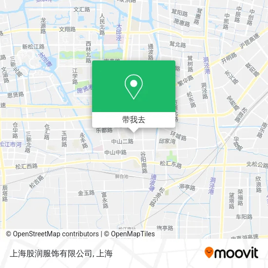 上海股润服饰有限公司地图