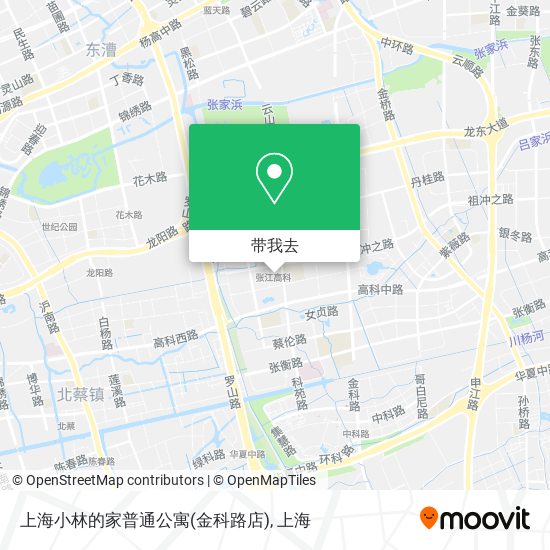 上海小林的家普通公寓(金科路店)地图