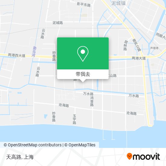 天高路地图