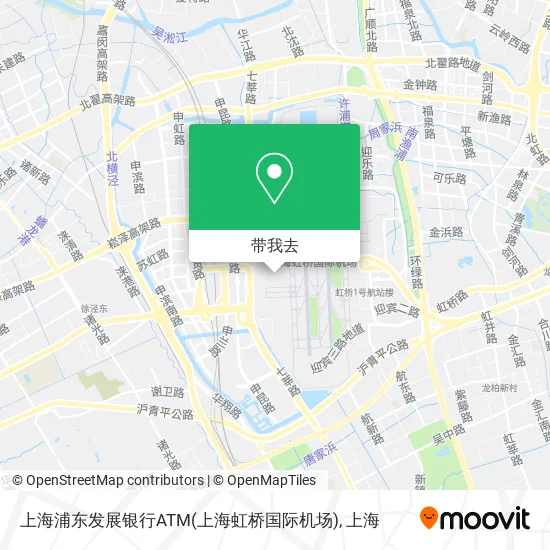 上海浦东发展银行ATM(上海虹桥国际机场)地图