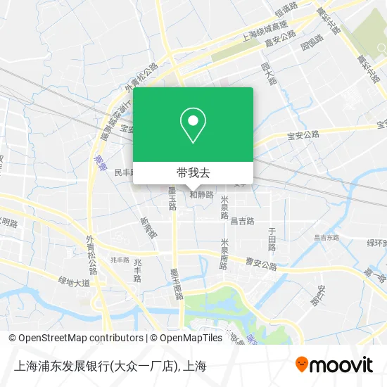 上海浦东发展银行(大众一厂店)地图