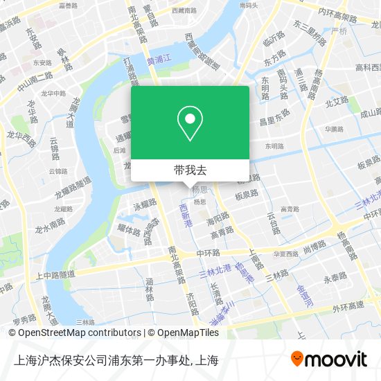 上海沪杰保安公司浦东第一办事处地图